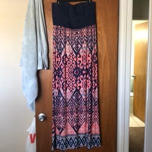 Strapless dress size xl